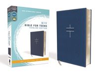 Niv, Bible for Teens, Thinline Edition, Leathersoft, Blue, Red Letter Edition, Comfort Print - 圖片 1