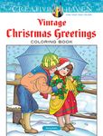 Creative Haven Vintage Christmas Greetings Coloring Book - 圖片 1