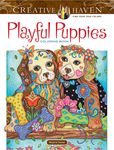 Creative Haven Playful Puppies Coloring Book - 圖片 1
