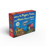 Where Do Diggers, Trains, and Planes Sleep at Night? Board Book Boxed Set - 圖片 1