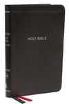 NKJV, Thinline Bible, Compact, Imitation Leather, Black, Red Letter Edition - 圖片 1