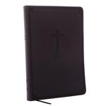 NKJV, Value Thinline Bible, Large Print, Imitation Leather, Black, Red Letter Edition - 圖片 1