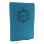NKJV, Value Thinline Bible, Large Print, Imitation Leather, Blue, Red Letter Edition - 圖片 1