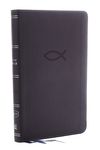 Kjv, Thinline Bible Youth Edition, Leathersoft, Gray, Red Letter Edition, Comfort Print - 圖片 1