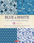 Blue & White Gift Wrapping Papers: 12 Sheets - 圖片 1
