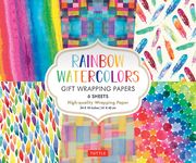 Rainbow Watercolors Gift Wrapping Papers - 6 Sheets: 24 X 18 Inch Wrapping Paper - 圖片 1