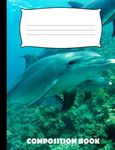 Composition Book: Dolphin Composition Notebook Wide Ruled - 圖片 1
