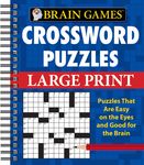 Brain Games - Crossword Puzzles - Large Print (Blue) - 圖片 1
