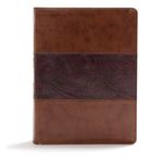 CSB Study Bible, Mahogany Leathertouch - 圖片 1