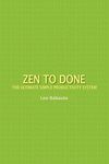 Zen to Done: The Ultimate Simple Productivity System - 圖片 1