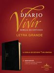 Biblia de Estudio del Diario Vivir Rvr60, Letra Grande (Letra Roja, Sentipiel, Negro/Ónice) - 圖片 1