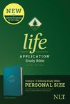 NLT Life Application Study Bible, Third Edition, Personal Size (Leatherlike, Teal Blue) - 圖片 1