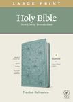 NLT Large Print Thinline Reference Bible, Filament Enabled Edition (Red Letter, Leatherlike, Floral/Teal) - 圖片 1