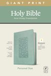 NLT Personal Size Giant Print Bible, Filament Enabled Edition (Red Letter, Leatherlike, Floral Frame Teal) - 圖片 1