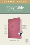 NLT Personal Size Giant Print Bible, Filament Enabled Edition (Red Letter, Leatherlike, Peony Pink, Indexed) - 圖片 1