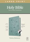 NLT Large Print Thinline Reference Bible, Filament Enabled Edition (Red Letter, Leatherlike, Floral/Teal, Indexed) - 圖片 1