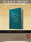Holy Bible, Giant Print NLT (Red Letter, Leatherlike, Teal Blue) - 圖片 1