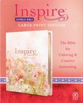 Inspire Catholic Bible NLT Large Print (Leatherlike, Pink Fields with Rose Gold): The Bible for Coloring & Creative Journaling - 圖片 1