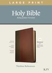 KJV Large Print Thinline Reference Bible, Filament Enabled Edition (Red Letter, Leatherlike, Brown/Mahogany) - 圖片 1