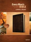 Every Man's Bible Niv, Large Print, Deluxe Explorer Edition (Leatherlike, Rustic Brown) - 圖片 1
