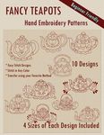 Fancy Teapots Hand Embroidery Patterns - 圖片 1