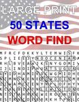 50 States Large Print Word Find: Easy to Read Themed Word Search Puzzle Book - 圖片 1