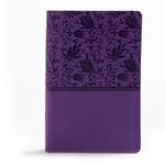 KJV Large Print Personal Size Reference Bible, Purple Leathertouch - 圖片 1