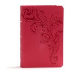 KJV Large Print Compact Reference Bible, Pink Leathertouch - 圖片 1