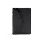 KJV Large Print Compact Reference Bible, Charcoal Leathertouch - 圖片 1