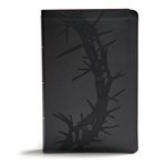 KJV Giant Print Reference Bible, Charcoal Leathertouch, Indexed - 圖片 1