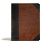 CSB Tony Evans Study Bible, Black/Brown Leathertouch: Study Notes and Commentary, Articles, Videos, Easy-To-Read Font - 圖片 1