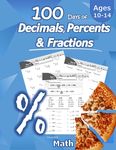 Humble Math - 100 Days of Decimals, Percents & Fractions: Advanced Practice Problems (Answer Key Included) - Converting Numbers - Adding, Subtracting, - 圖片 1