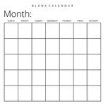 Blank Calendar: White Background, Undated Planner for Organizing, Tasks, Goals, Scheduling, DIY Calendar Book - 圖片 1