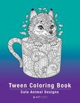Tween Coloring Book: Cute Animal Designs: Colouring Pages For Boys & Girls of All Ages, Preteens, Intricate Zentangle Drawings For Stress Relief, Ages - 圖片 1
