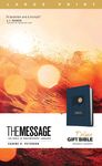 The Message Deluxe Gift Bible, Large Print (Leather-Look, Navy): The Bible in Contemporary Language - 圖片 1