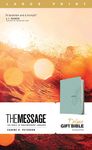 The Message Deluxe Gift Bible, Large Print (Leather-Look, Teal): The Bible in Contemporary Language - 圖片 1