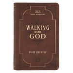 Walking with God Devotional - Brown Faux Leather Daily Devotional for Men & Women 365 Daily Devotions - 圖片 1