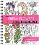 Color & Frame - Fresh Flowers (Adult Coloring Book) - 圖片 1