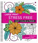 Large Print Easy Color & Frame - Stress Free: Adult Coloring Book with 31 Designs Flowers, Mandalas & Nature Perforated Pages, Spiral Bound Gift for A - 圖片 1