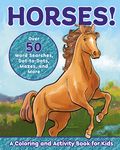 Horses!: A Coloring and Activity Book for Kids with Word Searches, Dot-To-Dots, Mazes, and More - 圖片 1