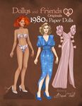 Dollys and Friends Originals 1980s Paper Dolls: Vintage Fashion Dress Up Paper Doll Collection with Iconic Eighties Retro Looks - 圖片 1