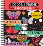 Color & Frame - 3 Books in 1 - Animals, Seasons, Inspiration (Adult Coloring Book) - 圖片 1