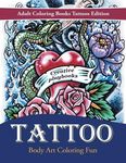 Tattoo Body Art Coloring Fun - Adult Coloring Books Tattoos Edition - 圖片 1