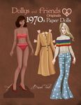 Dollys and Friends Originals 1970s Paper Dolls: Seventies Vintage Fashion Dress Up Paper Doll Collection - 圖片 1