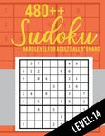 480++ Sudoku: Hard Level for Adults All 9*9 Hard 480++ Sudoku level: 14 - Sudoku Puzzle Books - Sudoku Puzzle Books Hard - Large Pri - 圖片 1