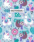 Sketchbook: Sloth, Unicorn and Llama Sketch Book for Kids - Practice Drawing and Doodling - Fun Sketching Book for Toddlers & Twee - 圖片 1