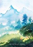 Watercolor Hillside - Dotted Bullet Journal: Medium A5 - 5.83X8.27 - 圖片 1