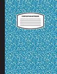 Classic Composition Notebook: (8.5x11) Wide Ruled Lined Paper Notebook Journal (Blue Gray) (Notebook for Kids, Teens, Students, Adults) Back to School - 圖片 1