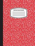 Classic Composition Notebook: (8.5x11) Wide Ruled Lined Paper Notebook Journal (Red) (Notebook for Kids, Teens, Students, Adults) Back to School and - 圖片 1
