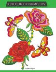 Colour by Numbers: Large Print Colour By Number Butterflies, Birds, and Flowers Adult Colouring Book - 圖片 1